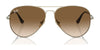 Ray-Ban AVIATOR TITANIUM RB8089 Sunglasses / Arista Gold №926531 / Green (3N 13.2%) / Size 58