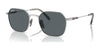 Ray-Ban JIM TITANIUM RB8094 Sunglasses | Size 53 / Silver №9209R5 / Blue (3N 10.7%)