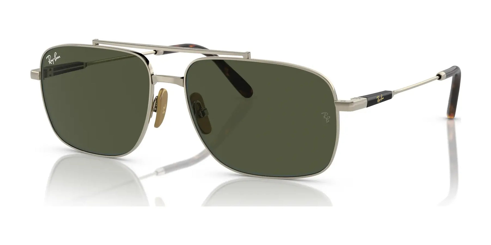 Ray-Ban MICHAEL TITANIUM RB8096 Sunglasses Arista Gold / Green Ray-Ban MICHAEL TITANIUM RB8096 Sunglasses Arista Gold / Green