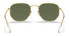 Ray-Ban HEXAGONAL RB8148 Sunglasses / Gold №921658 / Green (Polarized) (3P 11%) / Size 51