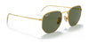 Ray-Ban HEXAGONAL RB8148 Sunglasses / Gold №921658 / Green (Polarized) (3P 11%) / Size 51