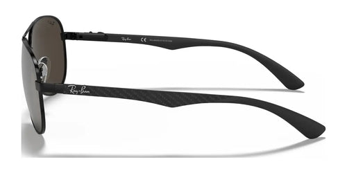 Ray-Ban CARBON FIBRE RB8313 Sunglasses / Black №002/K7 / Grey (Polarized) (3P 11.4%) / Size 61