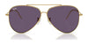 Ray-Ban AVIATOR REVERSE RBR0101S Sunglasses / Arista Gold №001/69 / Dark Violet (2N 20.5%) / Size 59