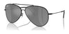 Ray-Ban AVIATOR REVERSE RBR0101S Sunglasses / Black №002/GS / Silver (3N 11.8%) / Size 59