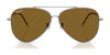 Ray-Ban AVIATOR REVERSE RBR0101S Sunglasses / Arista Gold №001/69 / Dark Violet (2N 20.5%) / Size 59