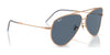 Ray-Ban AVIATOR REVERSE RBR0101S Sunglasses / Arista Gold №001/69 / Dark Violet (2N 20.5%) / Size 59