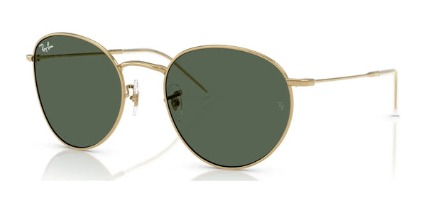 Ray-Ban ROUND REVERSE RBR0103S Sunglasses / Arista Gold №001/VR / Dark Green (3N 14.9%) / Size 53