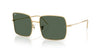 Ray-Ban SQUARE REVERSE RBR0104S Sunglasses / Arista Gold №001/VR / Dark Green (3N 14.9%) / Size 54