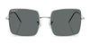 Ray-Ban SQUARE REVERSE RBR0104S Sunglasses / Rose Gold №92023A / Dark Blue (3N 16.6%) / Size 54