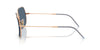 Ray-Ban SQUARE REVERSE RBR0104S Sunglasses / Rose Gold №92023A / Dark Blue (3N 16.6%) / Size 54