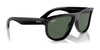Ray-Ban BOYFRIEND REVERSE RBR0501S Sunglasses | Size 56 / Black №6677VR / G-15 Green (3N 14.9%)