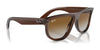 Ray-Ban BOYFRIEND REVERSE RBR0501S Sunglasses | Size 56 / Black №6677VR / G-15 Green (3N 14.9%)