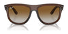 Ray-Ban BOYFRIEND REVERSE RBR0501S Sunglasses | Size 56 / Black №6677VR / G-15 Green (3N 14.9%)