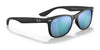 Ray-Ban JUNIOR NEW WAYFARER RJ9052SF Sunglasses | Size 50 / Rubber Black №702855 / Light Green Mirror Blue (3N 10.8%)