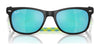Ray-Ban JUNIOR NEW WAYFARER RJ9052SF Sunglasses | Size 50 / Rubber Black №702855 / Light Green Mirror Blue (3N 10.8%)