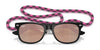 Ray-Ban JUNIOR NEW WAYFARER RJ9052SF Sunglasses | Size 50 / Rubber Black №702855 / Light Green Mirror Blue (3N 10.8%)
