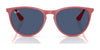Ray-Ban JUNIOR ERIKA RJ9060S Sunglasses | Size 50 / Fuchsia Fluo №70096Q / Brown/Orange (3N 13.3%)