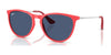 Ray-Ban JUNIOR ERIKA RJ9060S Sunglasses | Size 50 / Rubber Coral №718180 / Dark Blue (3N 15.3%)