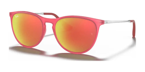 Ray-Ban JUNIOR ERIKA RJ9060SF Sunglasses / Size 52 / Fuxia Fluo №70096Q / Brown Mirror Orange (3N 13.3%)