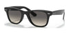 Ray-Ban JUNIOR WAYFARER RJ9066S Sunglasses | Size 47 / Black №100/11 / Light Grey/Dark Grey (2N 22.8%)