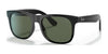 Ray-Ban JUNIOR JUSTIN RJ9069S Sunglasses | Size 48 / Black №100/71 / Dark Green (3N 12.9%)
