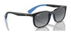 Ray-Ban RJ9076S Sunglasses | Size 49 / Black On Blue №7122T3 / Grey (Polarized) (3P 13%)