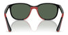 Ray-Ban RJ9078S Sunglasses | Size 48 / Black On Red №713171 / Dark Green (3N 14.3%)