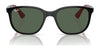 Ray-Ban RJ9078S Sunglasses | Size 48 / Black On Red №713171 / Dark Green (3N 14.3%)