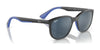 Ray-Ban RJ9078S Sunglasses | Size 48 / Black On Red №713171 / Dark Green (3N 14.3%)