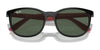 Ray-Ban RJ9079S Sunglasses | Size 49 / Black On Red №713171 / Dark Green (3N 14.3%)