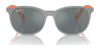 Ray-Ban RJ9079S Sunglasses | Size 49 / Black On Red №713171 / Dark Green (3N 14.3%)