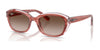 Ray-Ban RJ9081S Sunglasses | Size 48 / Striped Pink On Transparent Pink №717313 / Gradient Brown (3N 16%)