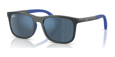 Ray-Ban RJ9084S Sunglasses Grey On Rubber Blue / Dark Blue Mirror Blue