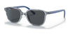 Ray-Ban JUNIOR LEONARD RJ9093S Sunglasses | Size 45 / Transparent Blue №711087 / Dark Grey (3N 9.3%)
