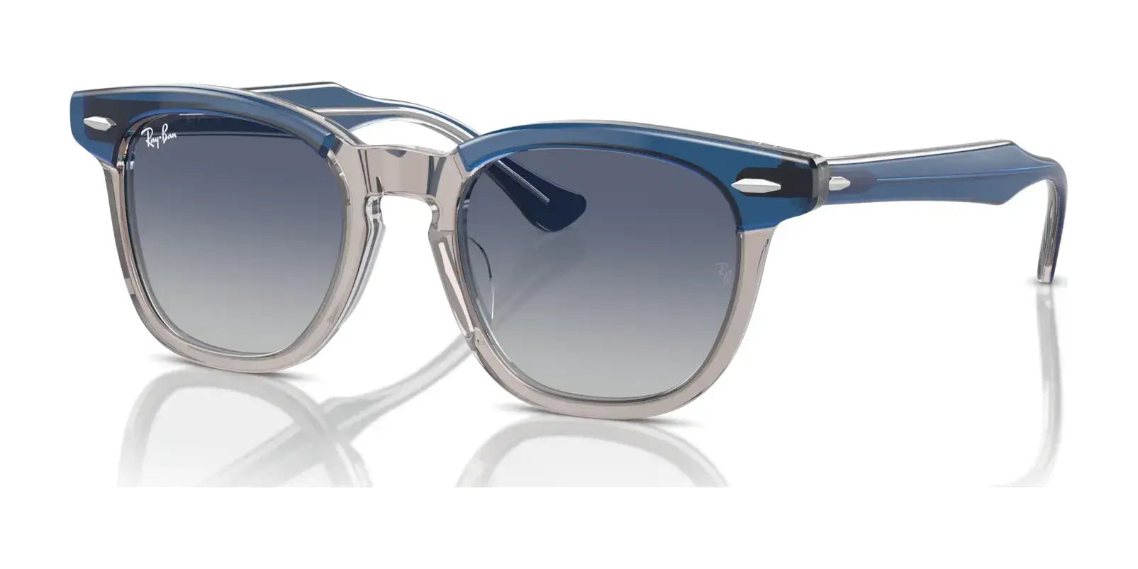 Ray-Ban RJ9098S Sunglasses Top Dark Blue & Brown & Light Grey / Grey / Blue Ray-Ban RJ9098S Sunglasses Top Dark Blue & Brown & Light Grey / Grey / Blue