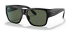 Ray-Ban JUNIOR WAYFARER NOMAD RJ9287S Sunglasses | Size 48 / Black №100/71 / Dark Green (3N 12.9%)