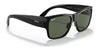 Ray-Ban JUNIOR WAYFARER NOMAD RJ9287S Sunglasses | Size 48 / Black №100/71 / Dark Green (3N 12.9%)