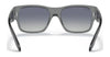 Ray-Ban JUNIOR WAYFARER NOMAD RJ9287S Sunglasses | Size 48 / Black №100/71 / Dark Green (3N 12.9%)