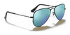 Ray-Ban JUNIOR AVIATOR RJ9506S Sunglasses / Arista Gold №223/6R / Green Mirror (3N 12.1%) / Size 52