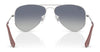 Ray-Ban JUNIOR AVIATOR RJ9506S Sunglasses / Arista Gold №223/6R / Green Mirror (3N 12.1%) / Size 52