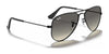 Ray-Ban JUNIOR AVIATOR RJ9506S Sunglasses / Arista Gold №223/6R / Green Mirror (3N 12.1%) / Size 52