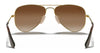 Ray-Ban JUNIOR AVIATOR RJ9506S Sunglasses / Arista Gold №223/6R / Green Mirror (3N 12.1%) / Size 52