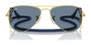 Ray-Ban JUNIOR AVIATOR RJ9506S Sunglasses / Arista Gold №223/6R / Green Mirror (3N 12.1%) / Size 52
