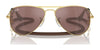 Ray-Ban JUNIOR AVIATOR RJ9506S Sunglasses / Arista Gold №223/6R / Green Mirror (3N 12.1%) / Size 52