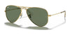 Ray-Ban JUNIOR AVIATOR RJ9506S Sunglasses / Arista Gold №223/71 / Dark Green (3N 12.9%) / Size 50