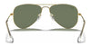 Ray-Ban JUNIOR AVIATOR RJ9506S Sunglasses / Arista Gold №223/6R / Green Mirror (3N 12.1%) / Size 52