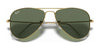 Ray-Ban JUNIOR AVIATOR RJ9506S Sunglasses / Arista Gold №223/6R / Green Mirror (3N 12.1%) / Size 52