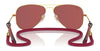 Ray-Ban JUNIOR AVIATOR RJ9506S Sunglasses / Arista Gold №223/6R / Green Mirror (3N 12.1%) / Size 52