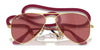 Ray-Ban JUNIOR AVIATOR RJ9506S Sunglasses / Arista Gold №223/6R / Green Mirror (3N 12.1%) / Size 52