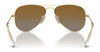 Ray-Ban JUNIOR AVIATOR RJ9506S Sunglasses / Arista Gold №223/6R / Green Mirror (3N 12.1%) / Size 52